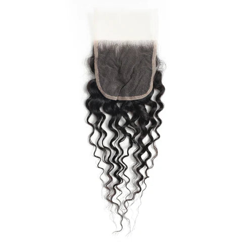 4x4 Transparent Lace Water Wave Closure
