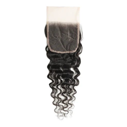4x4Transparent Lace Loose Deep Closure