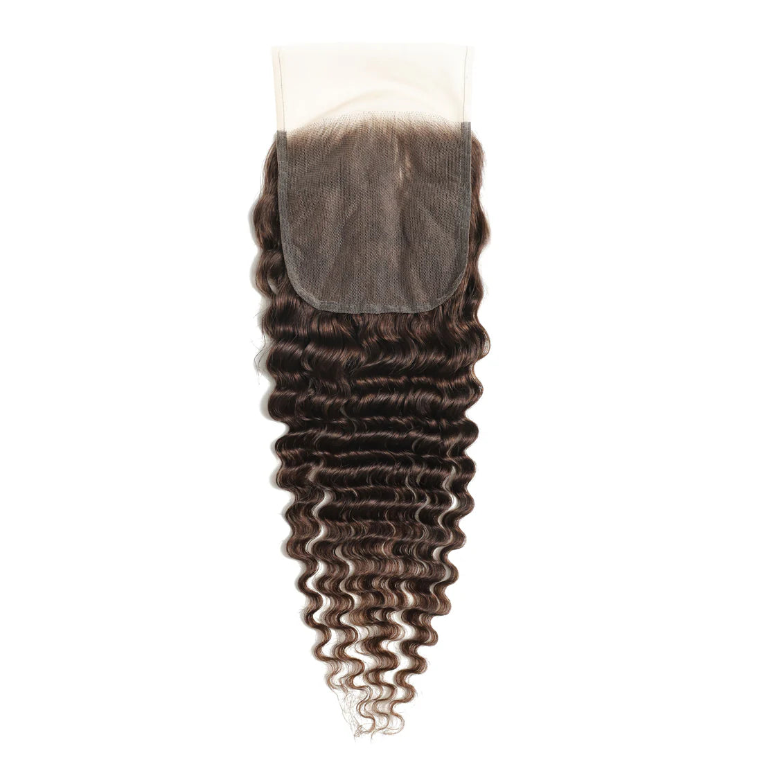 #2 Color 5x5 Transparent Lace Deep Wave Closure