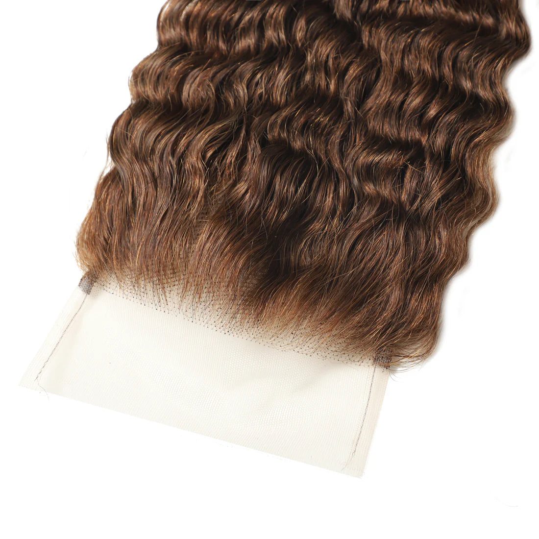 #4 Color 5x5 Transparent Lace Deep Wave Closure