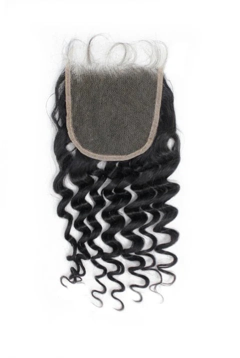 4x4 Transparent Lace Body Wavy Closure