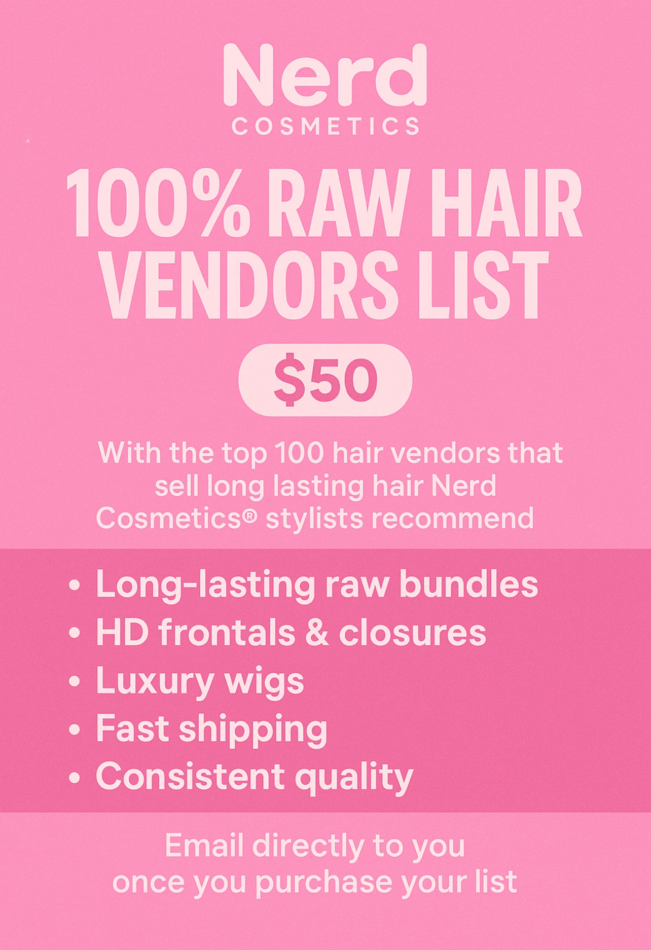 100% Raw Hair Vendors List