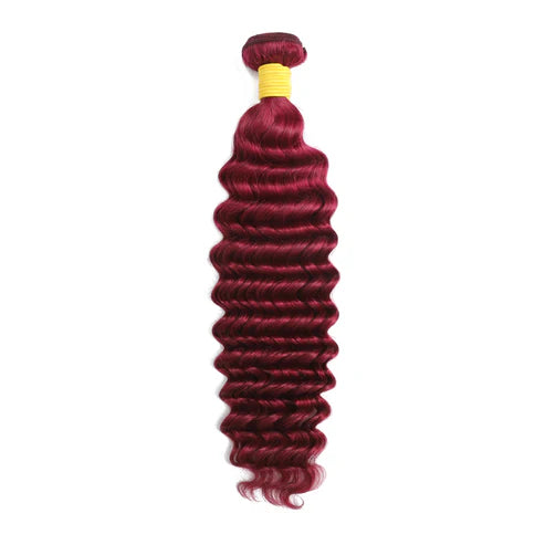 Burgendy Color Deep Wave Bundle