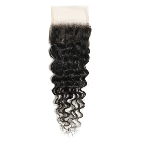 4x4Transparent Lace Loose Deep Closure