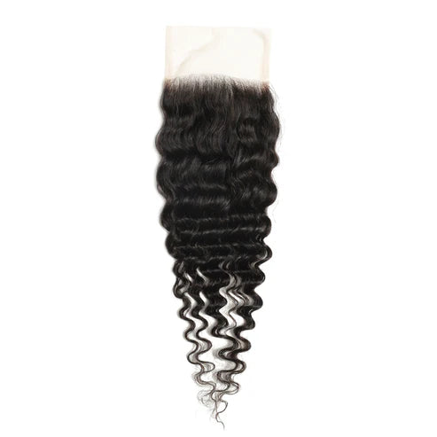 4x4 Transparent Lace Deep Wave Closure