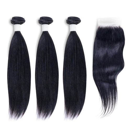Raw Straight 3 Bundles With Closure