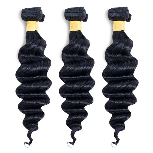 Premium Virgin Loose Deep Wave 3 Bundle Set
